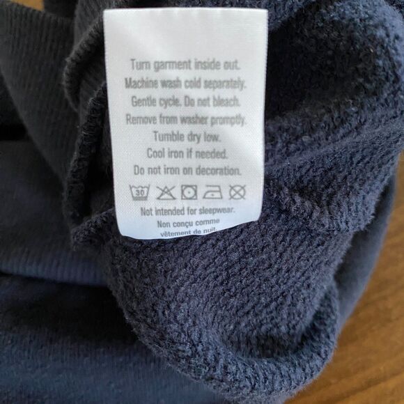 Gymboree Navy Pom Pom Sweatshirt Girls' M(7-8) - Picture 8 of 8